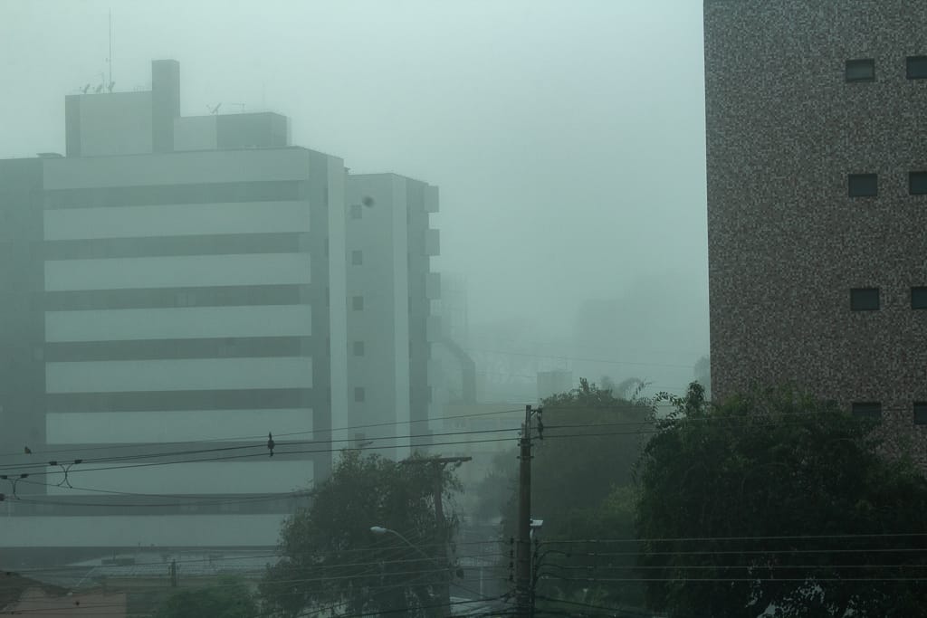 foto mostrando neblina