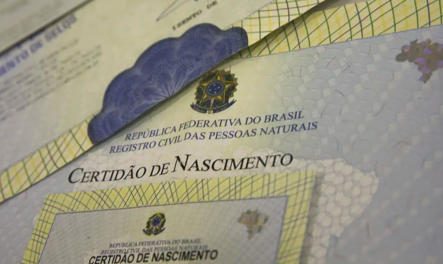 foto de registro de nascimento