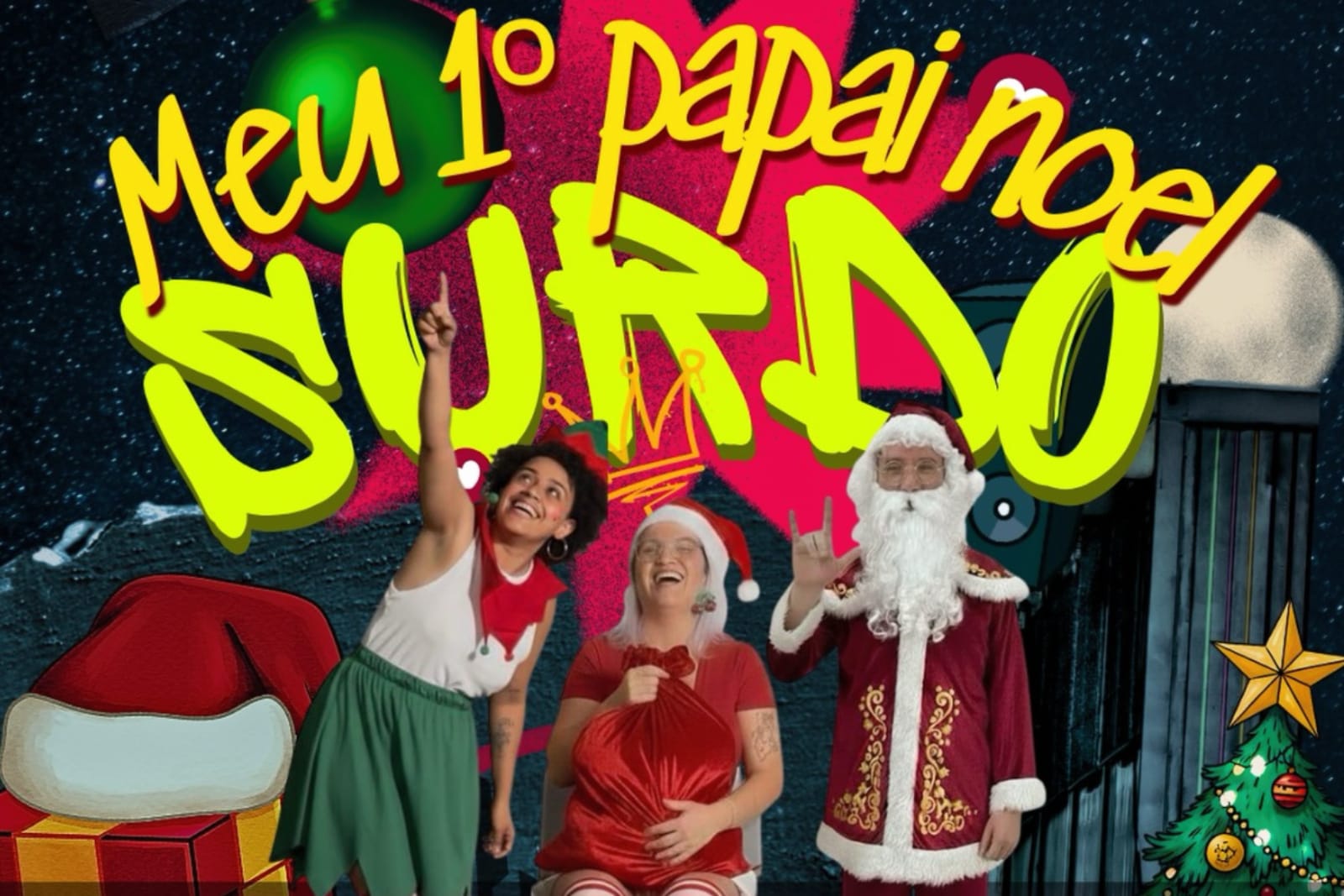 Estreia "Meu 1º Papai Noel Surdo", em Libras, no Natal de Curitiba