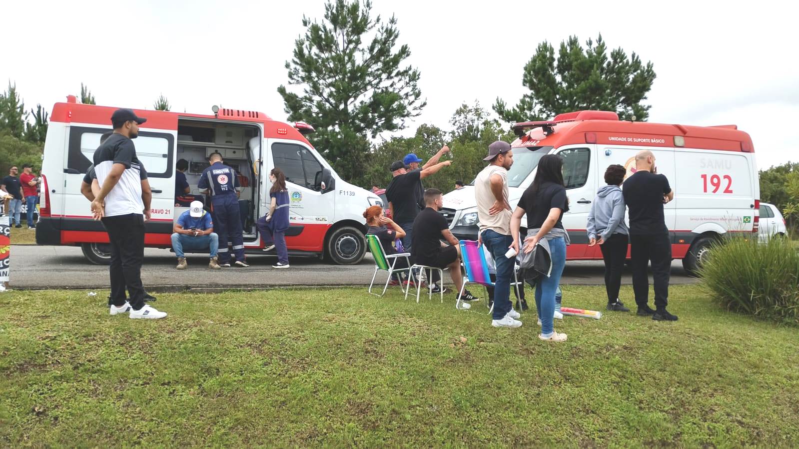 pessoas atendidas por ambulâncias