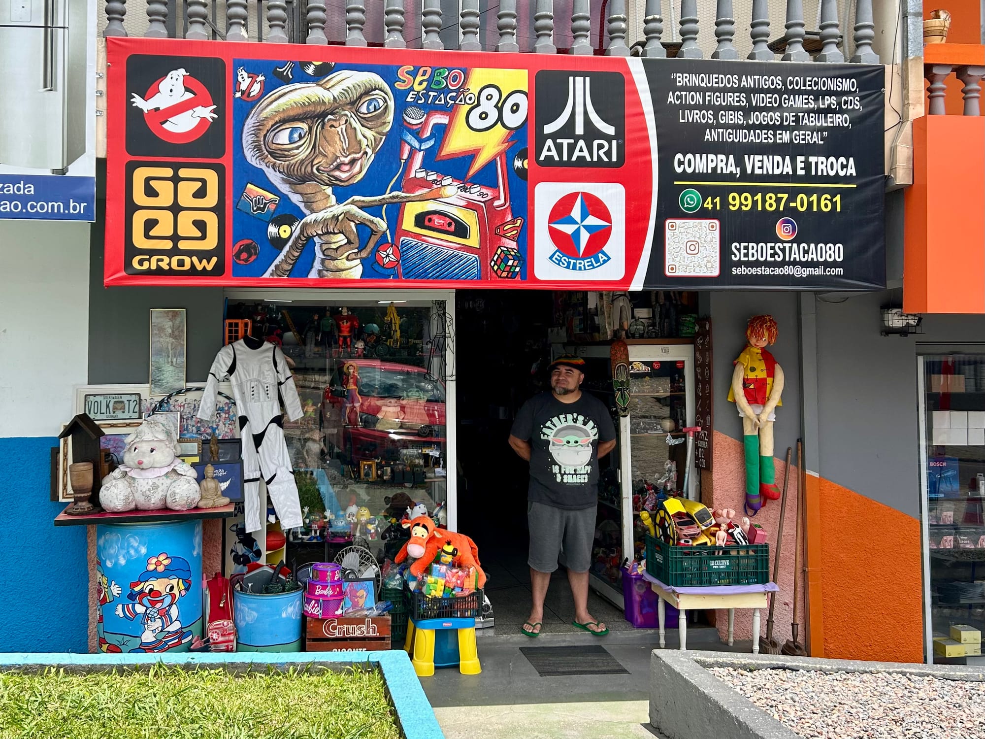 Sebo Estação 80: nostalgia e colecionismo em Curitiba