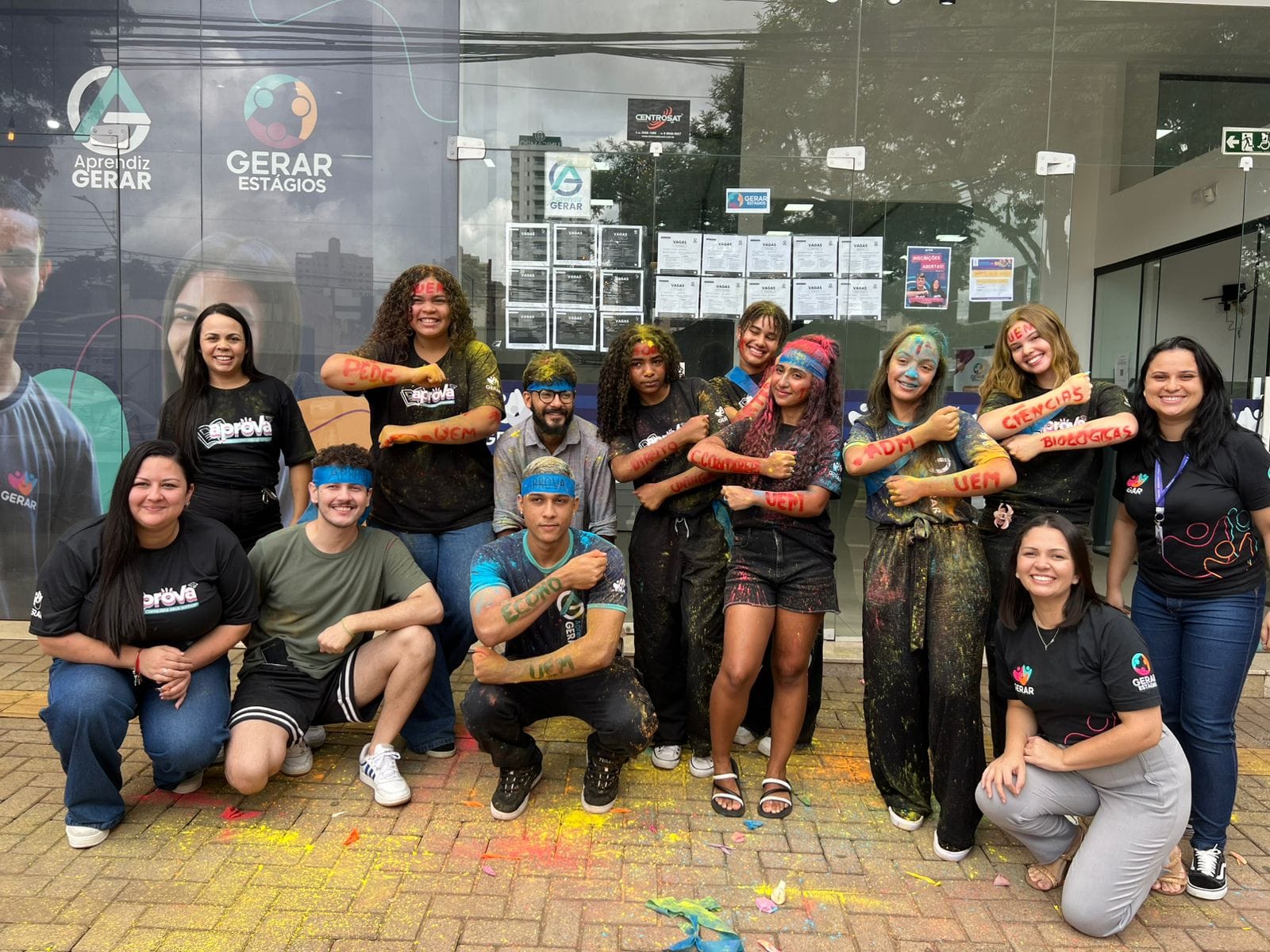 students smiling for the photo