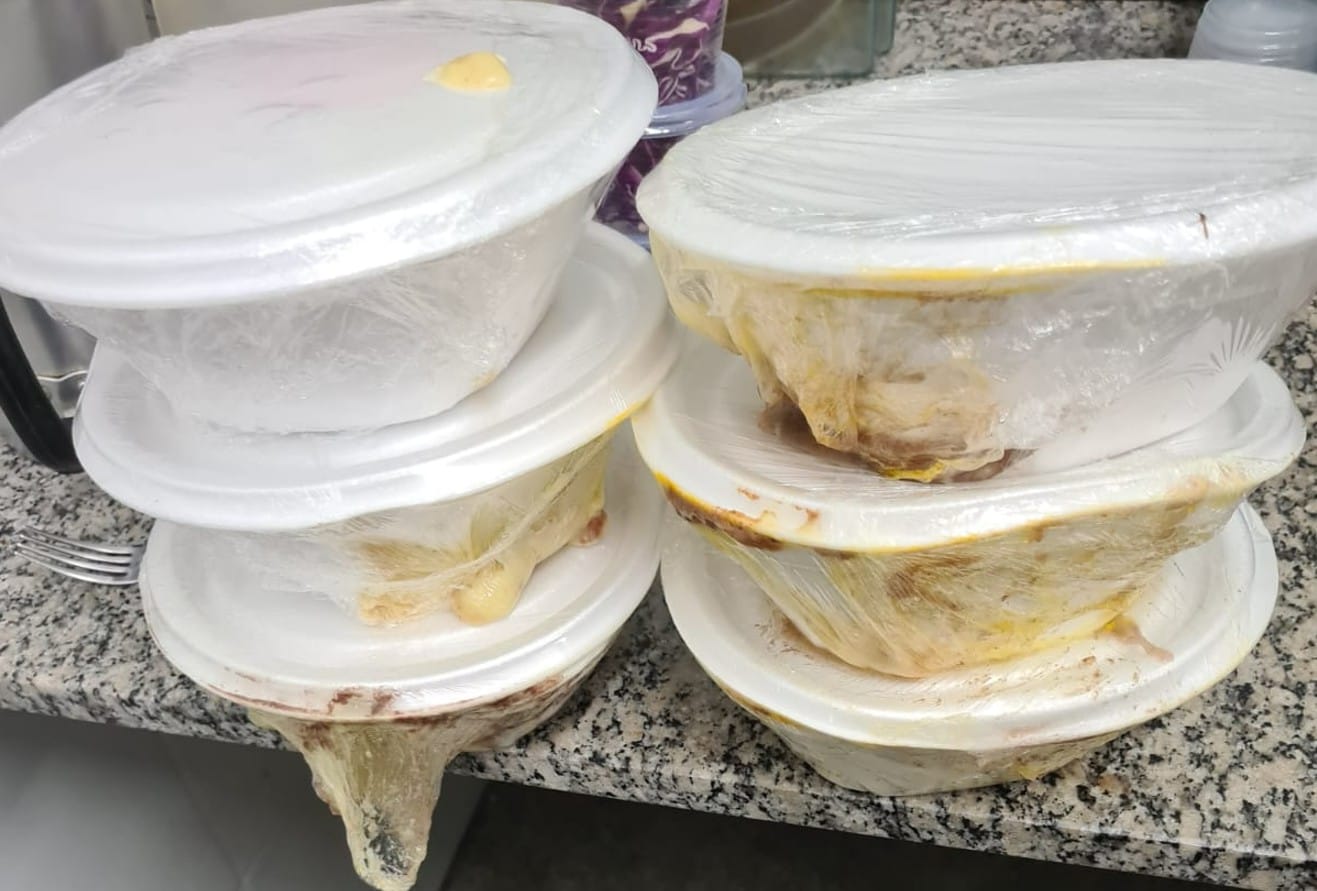 marmitas sujas