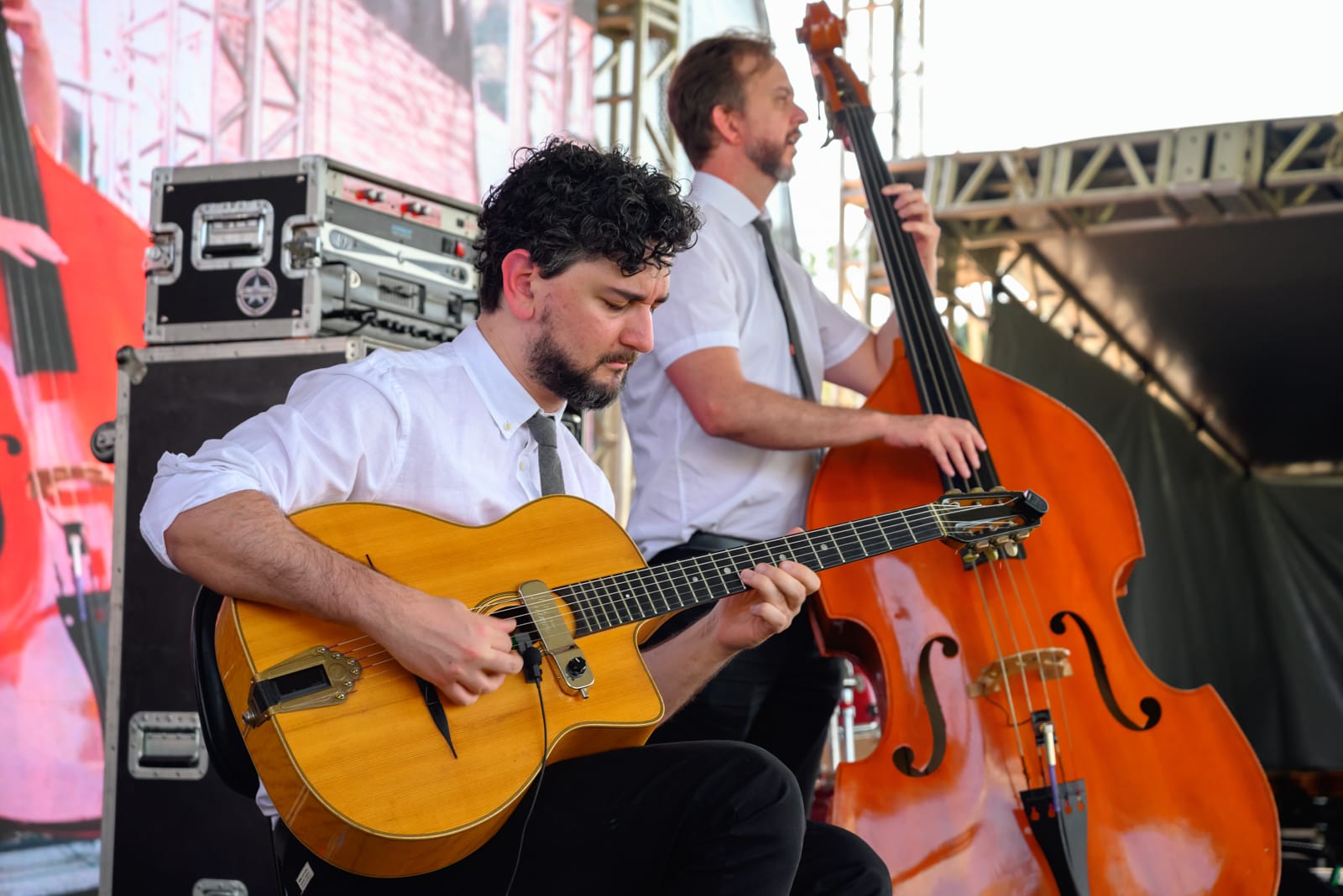 Músicos no Festival da Primavera em Curitiba.