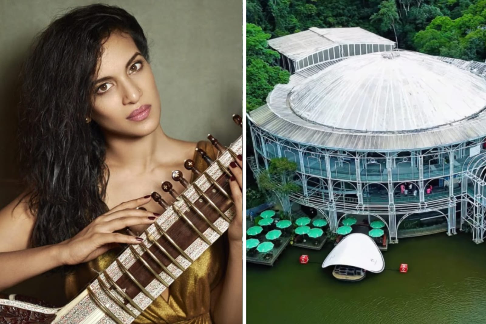 Sitarista Anoushka Shankar e teatro da Ópera de Arame