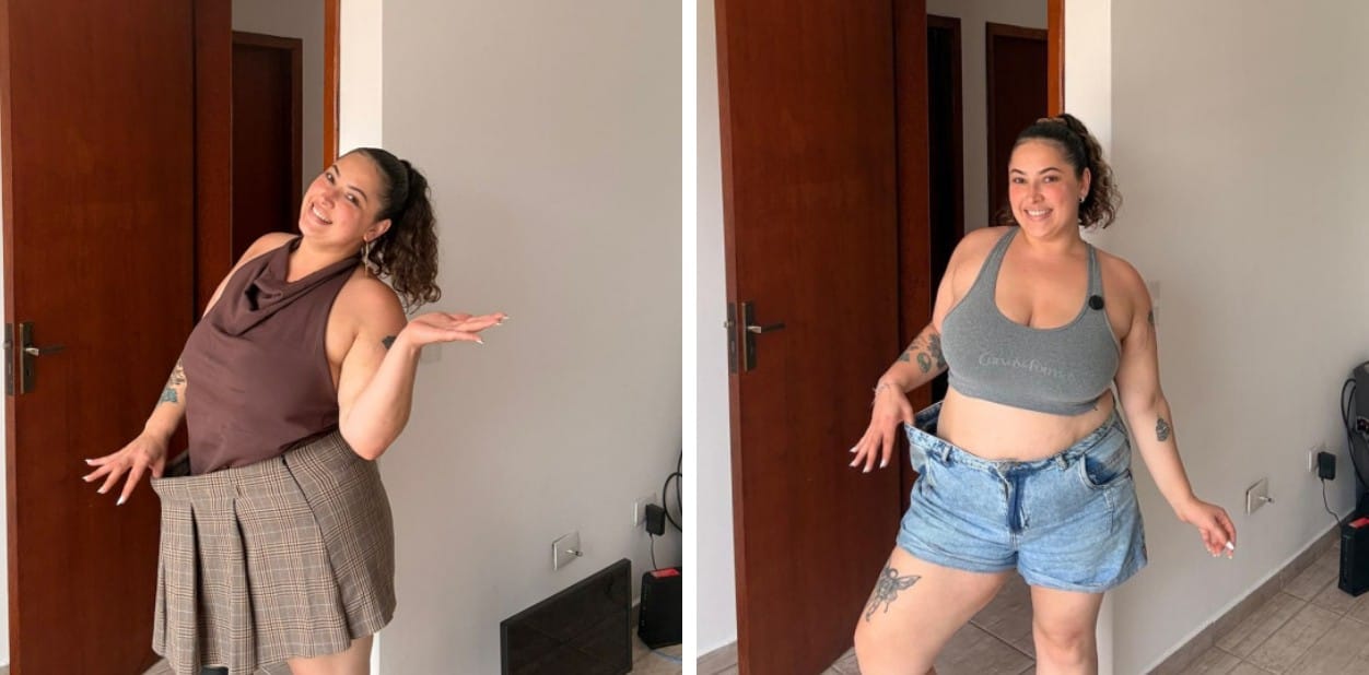 mulher branca sorrindo