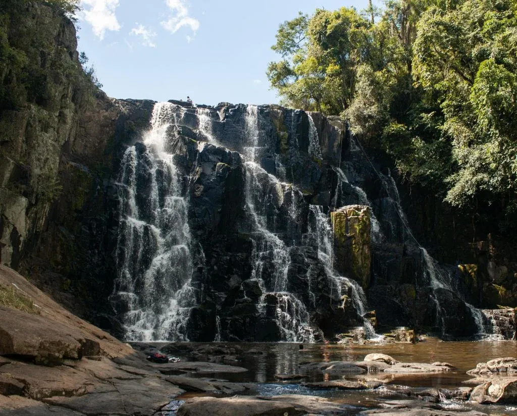 Uma das três quedas do Salto das Orquídeas. Foto: Prefeitura de Sapopema