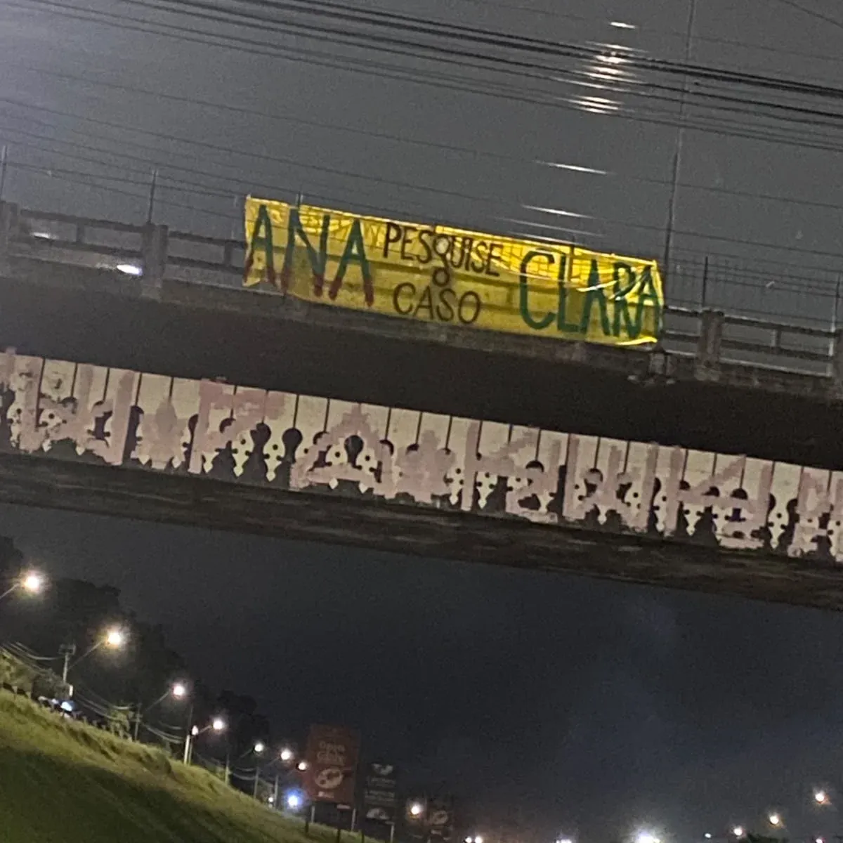 Faixa sob BR-277 no viduto do Orleans | Foto: MTD