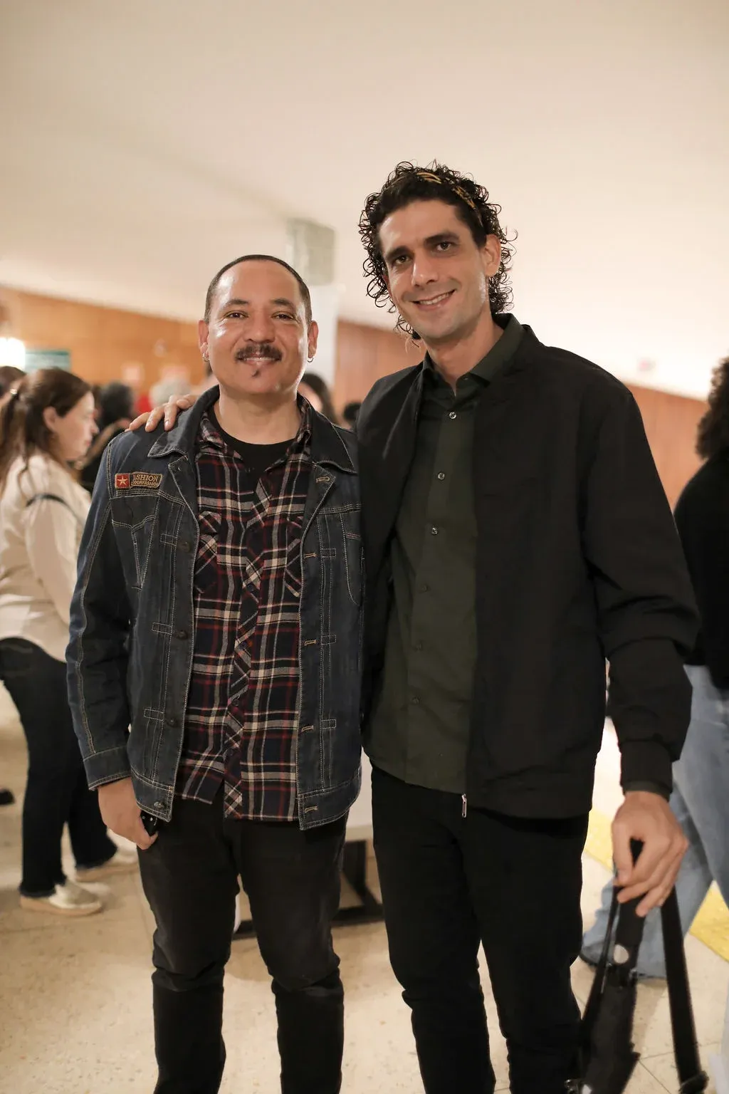 Os amigos Rei Santos e Breno Castelo Branco. Foto: Fábio Alcover