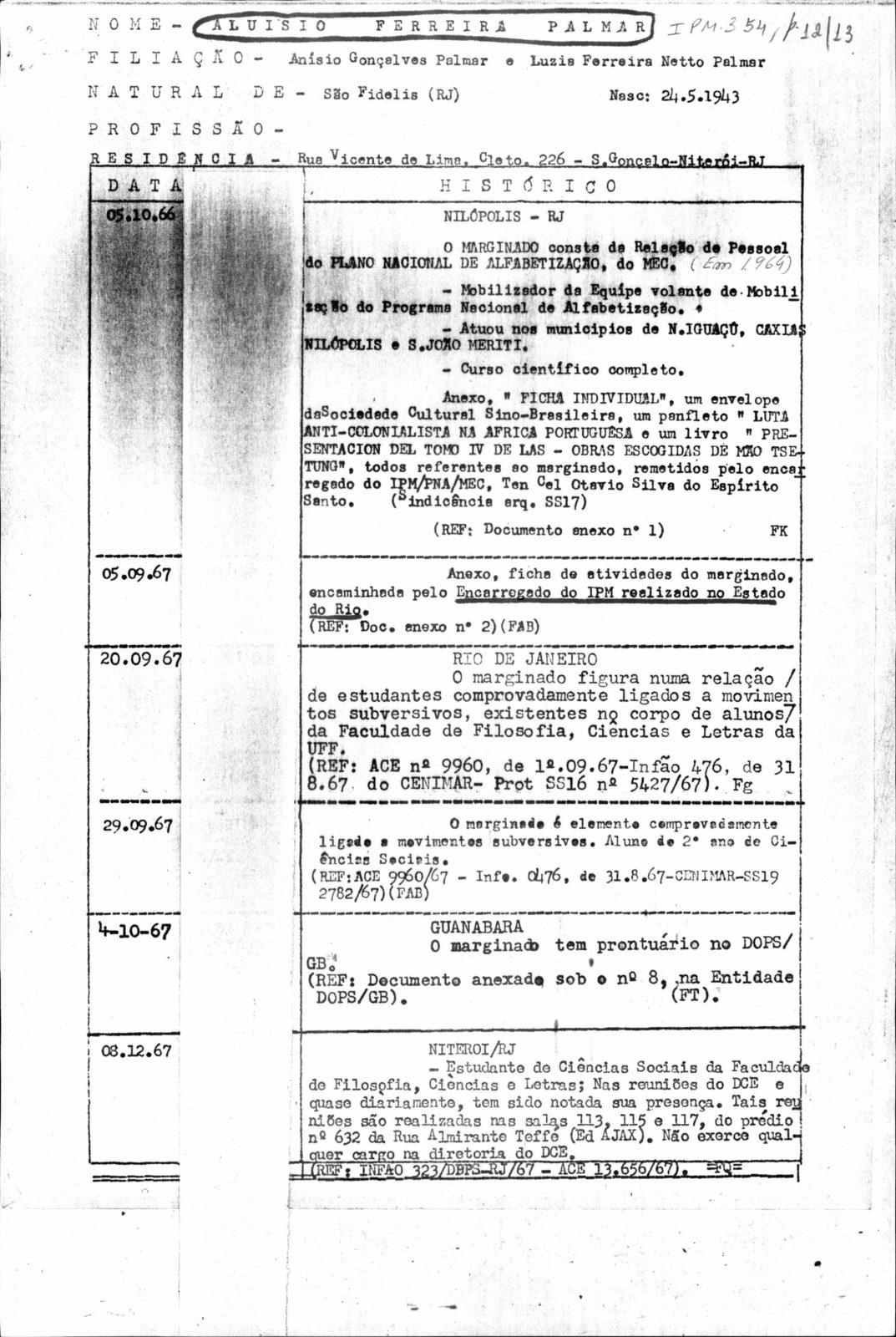 Ditadura considerou subversivo plano de alfabetização