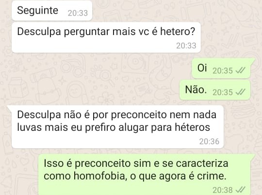 Homofobia impede estudante de alugar quarto em Curitiba