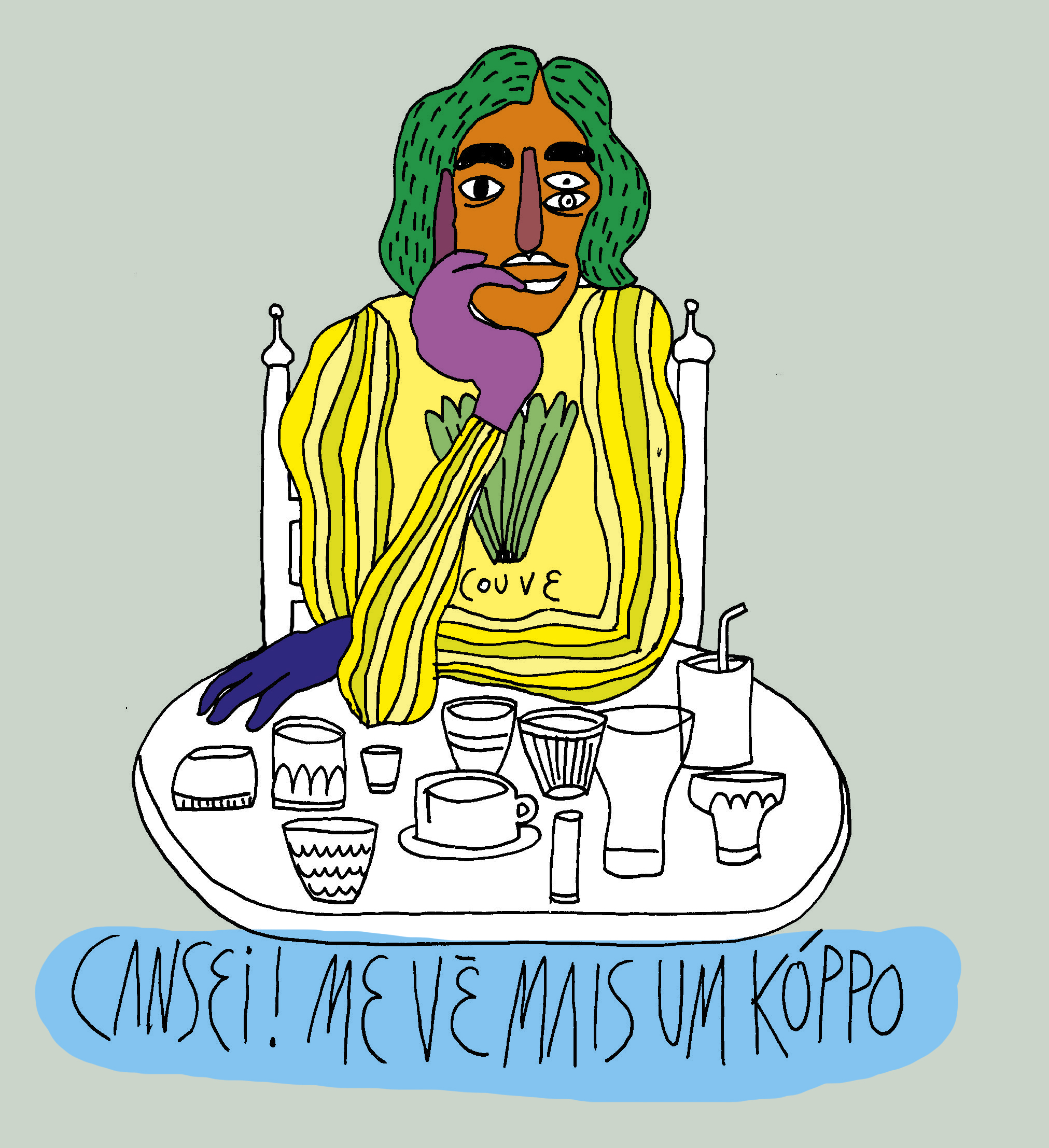O copo, a couve, o c* e a cartola