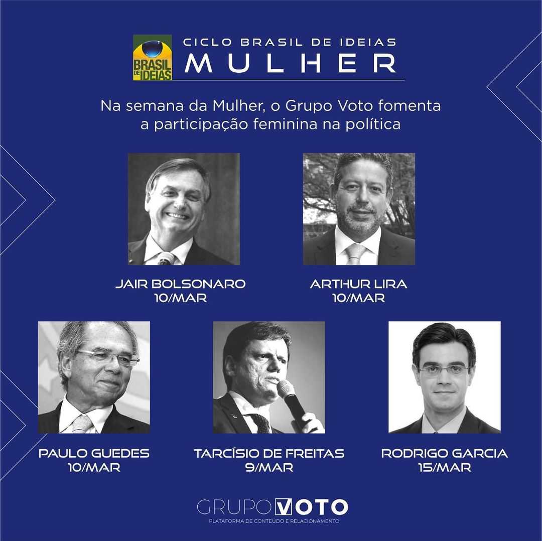 Evento sobre inclusão da mulher só tem homens no anúncio