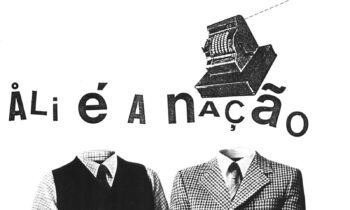 Poesia Experimental Portuguesa: A obra "Alienação", criada nos anos 1980 por A. Nelos, está no acervo da mostra em cartaz na Caixa Cultural Curitiba. (Imagem: Divulgação)