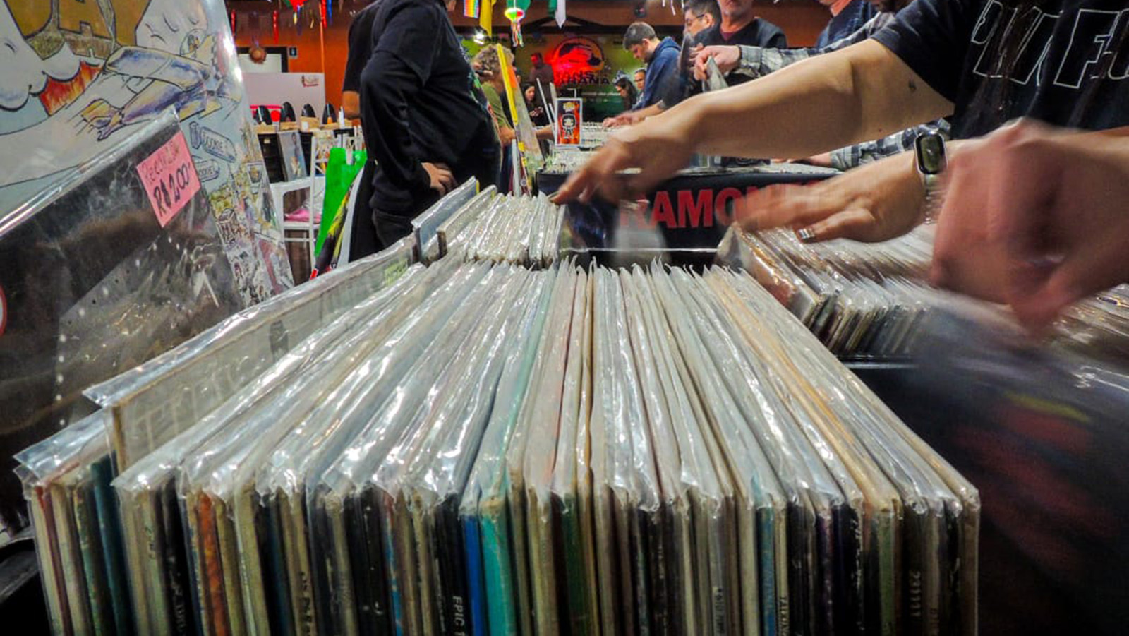 Vinil Fest tem mais de 10 mil discos à venda e gastronomia ucraniana