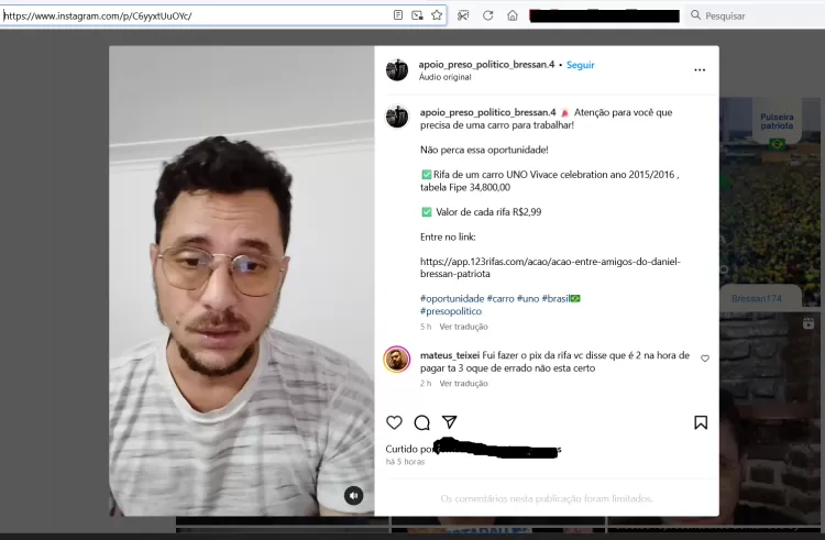 Réu por tentativa de golpe em 8 de janeiro, paranaense teria fugido do país