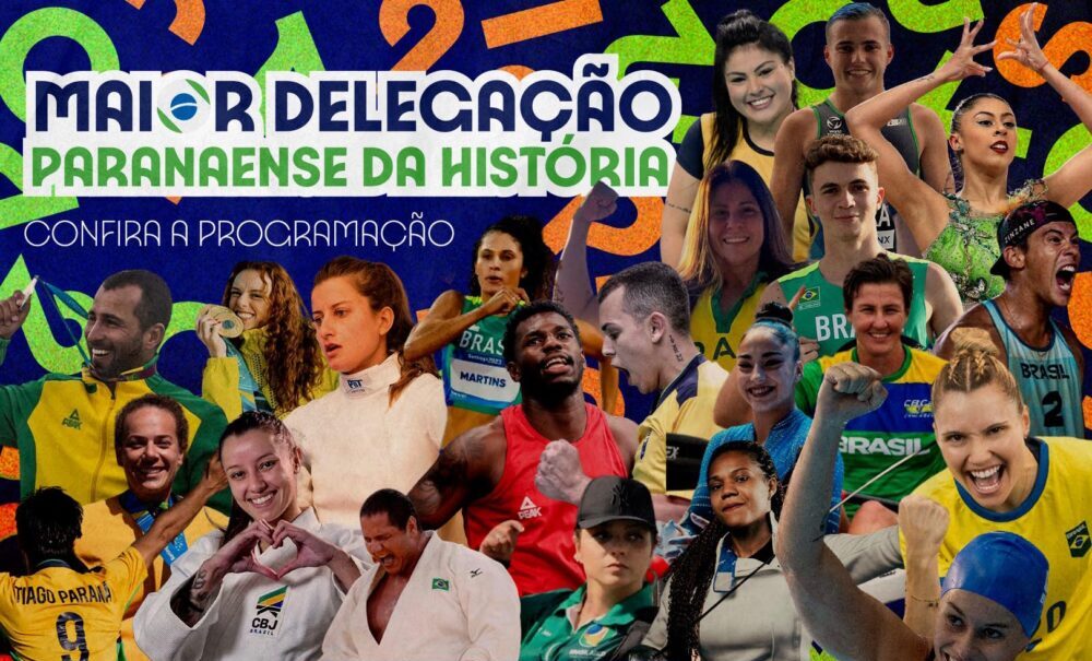 Confira o calendário dos 63 atletas e técnicos do Paraná em Paris