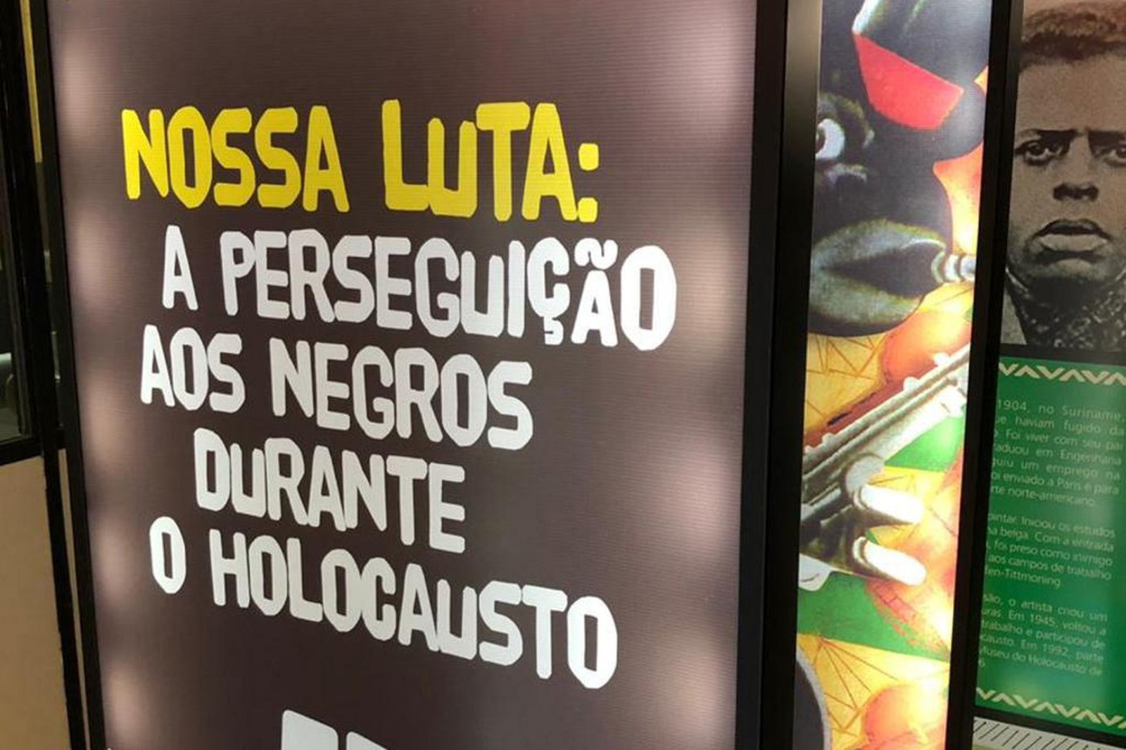 Exposição "Nossa Luta", sobre perseguição aos negros no Holocausto, está em cartaz em Curitiba
