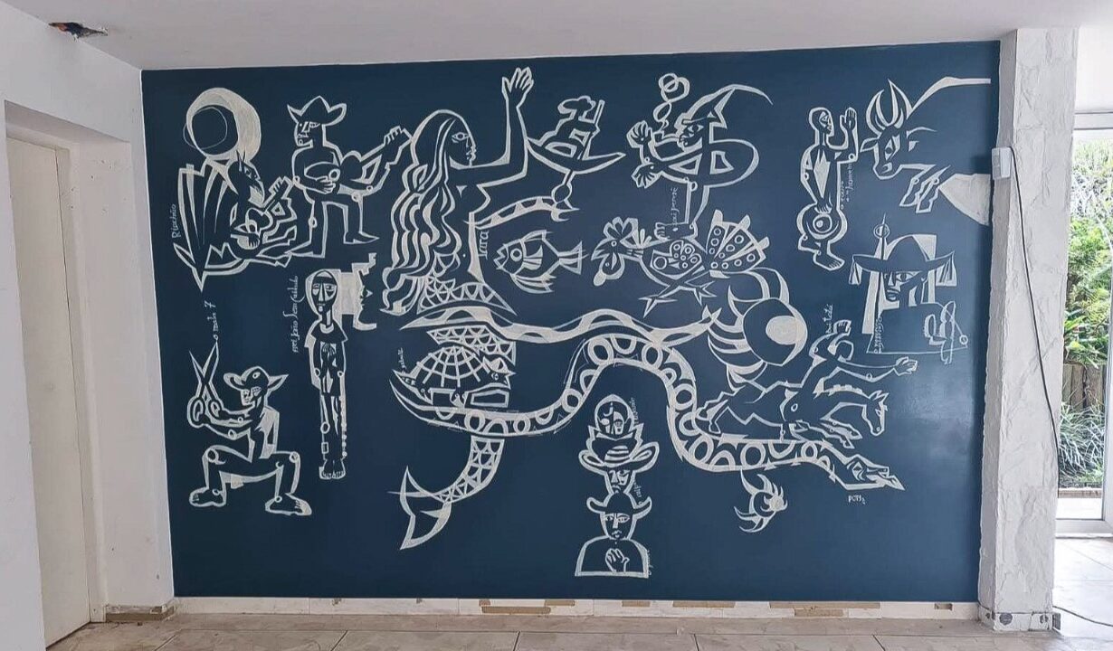 Mural recém-descoberto de Poty é doado à UFPR; resta saber onde ele ficará