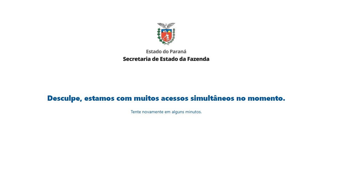 Gerenciada por empresa privada, emissão de guia do IPVA fica fora do ar no Paraná