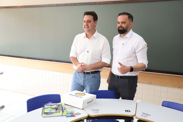 Ano letivo começa e 122 mil alunos ainda não têm kit escolar prometido por Ratinho Jr.